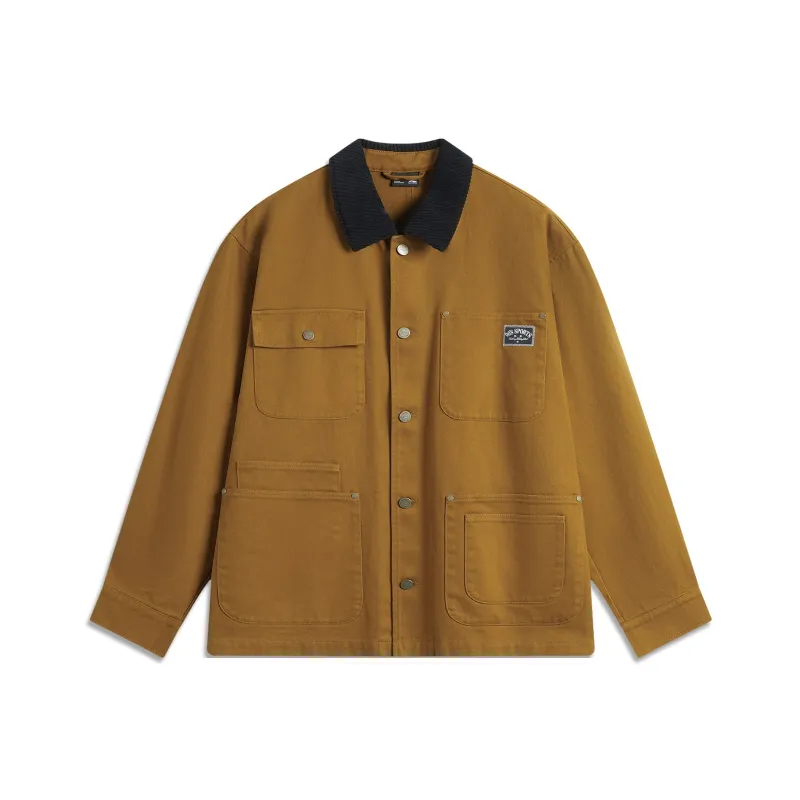 LiNing Sports Fashion Collection Jackets & Coats Men's Gold Brown-0