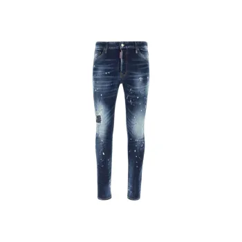 DSQUARED 2 Cool Guy Mid Rise Embellished Distressed Jeans