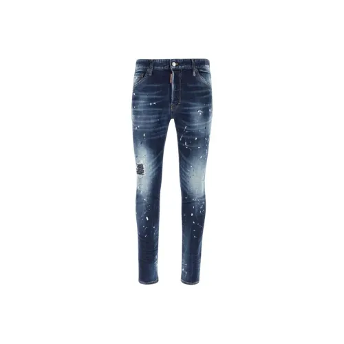 DSQUARED 2 Cool Guy Mid Rise Embellished Distressed Jeans
