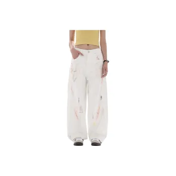 PANDA ADEVIL Jeans Unisex White