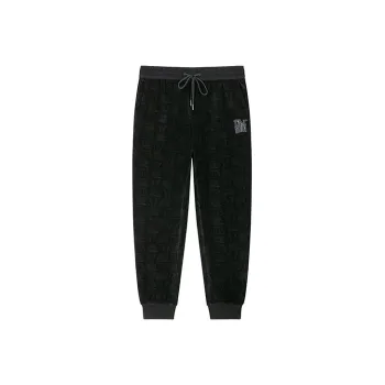 DAVID NAMAN FW22 Jogger Thickened Casual Pants Men's Black