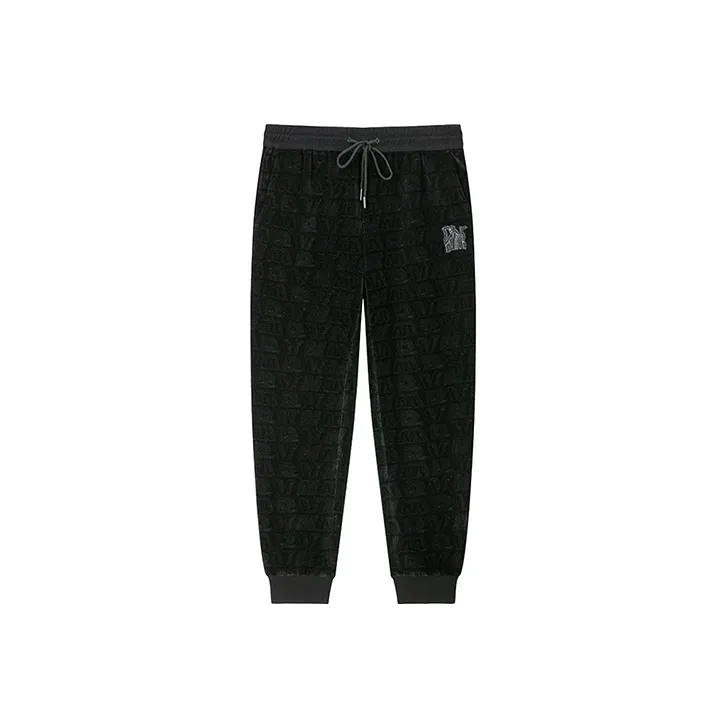 DAVID NAMAN FW22 Jogger Thickened Casual Pants Men's Black-0