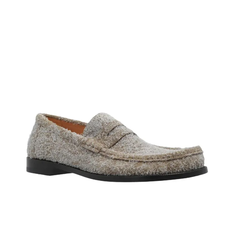 LOEWE Campo Round Asymmetrical Toe Loafers-1