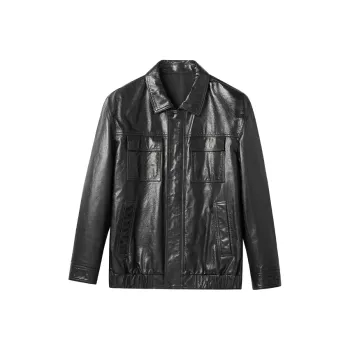 SINBOS Leather Jackets Men Black