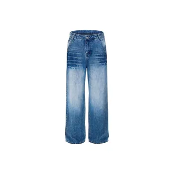 BENGEN Jeans Unisex Blue