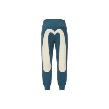 EVISU Knitted Sweatpants Men's Dark Blue