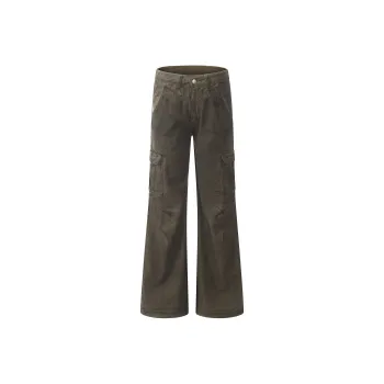YINLEI Jeans Unisex Umber