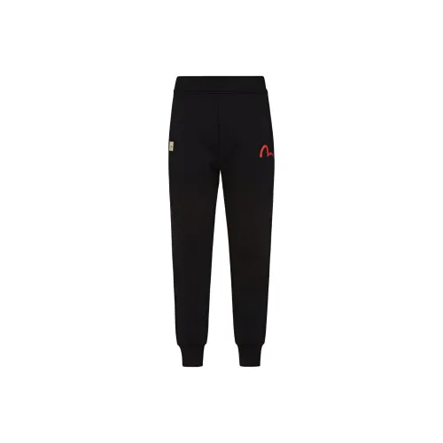 EVISU Knitted Sweatpants Men Black