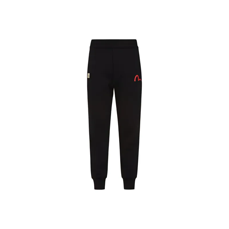 EVISU Knitted Sweatpants Men Black-0