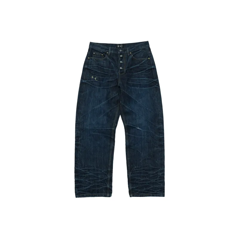 THUG CLUB Jeans Unisex Blue-0