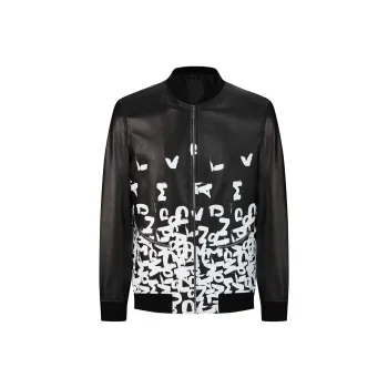 DAVID NAMAN Leather Jackets Men Black
