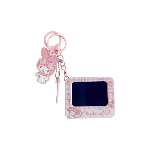 Hello Kitty Polyester Keychains Unisex Black White
