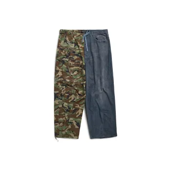 Balenciaga SS24 Jeans Loose Fit Style Unisex Dark Blue