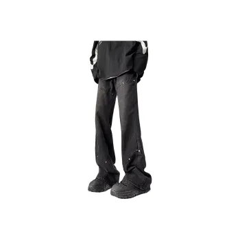 MGXEK Jeans Unisex Black Gray