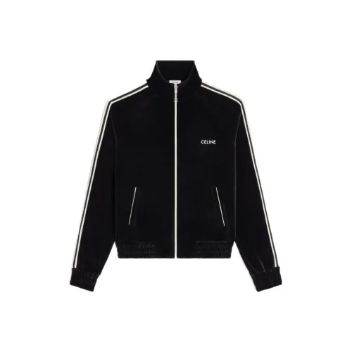 CELINE Velvet Jersey Tracksuit Jacket