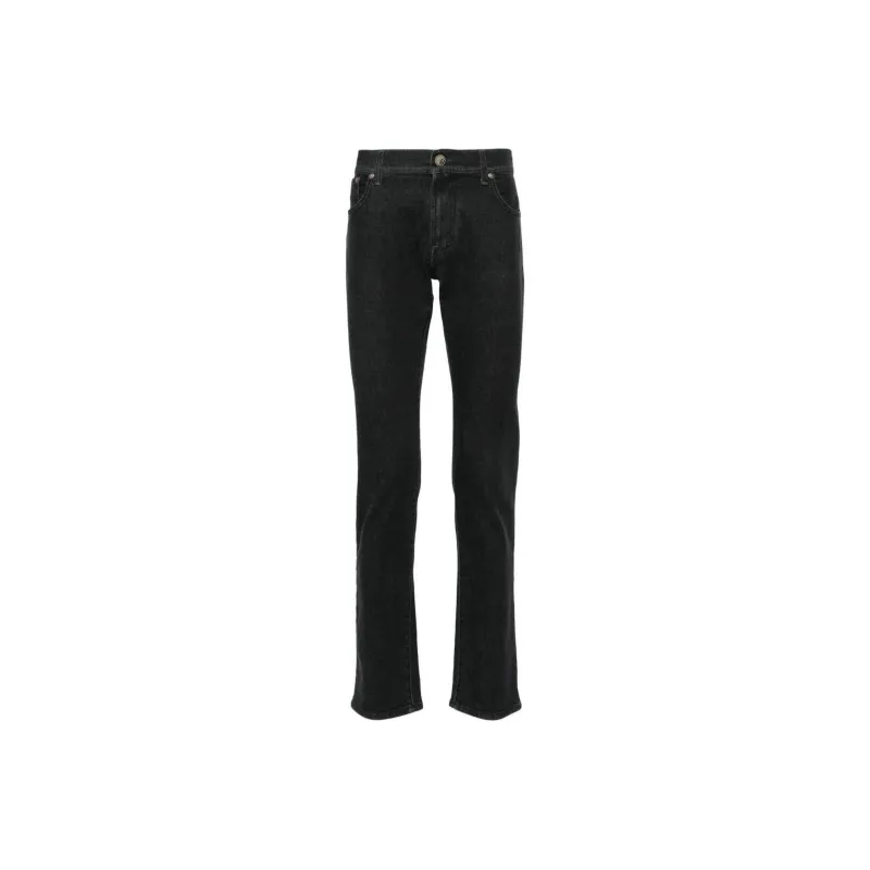Corneliani Mid rise Tapered Jeans-0
