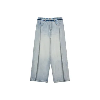CANOTWAIT_ Jeans Unisex Light Blue
