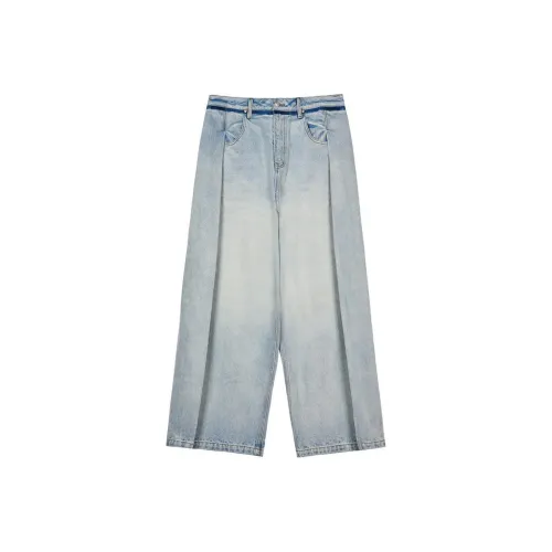 CANOTWAIT_ Jeans Unisex Light Blue