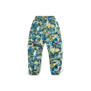 LiNing Knitted Sports Pants Men's Multicolor Print