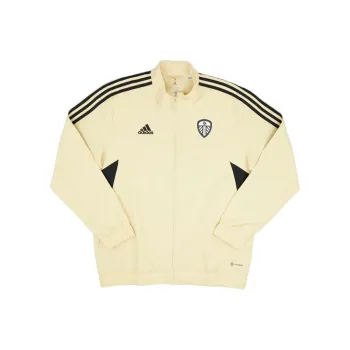 Adidas Leeds United Jackets & Coats 2022 23 Season, Leeds United Soccer Club Men's Beige