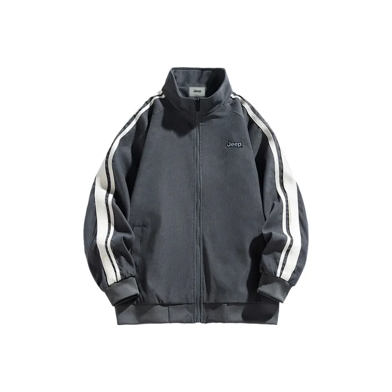 Jeep JEEP Retro Sports Stand Collar Jackets Unisex-16