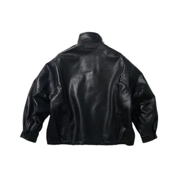 NAUTICA JAPAN Leather Jacket Men's Black