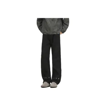 Warrior Huichao Riding The Wind Collection Jeans Unisex Black