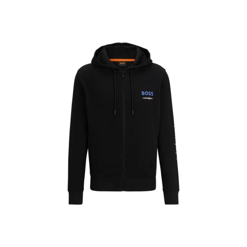 HUGO BOSS Graphic print Hooded Jacket-0