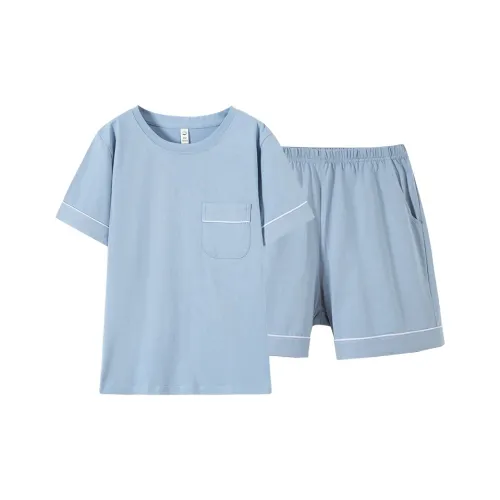 Cotton Gene Pajama Set Women's Azure