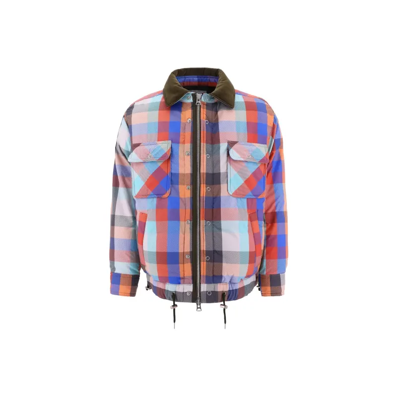 Sacai Tartan Down Jacket-0