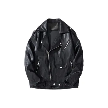 IL SARTO Leather Jacket Unisex Black