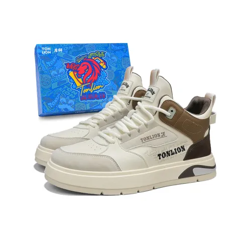 Tonlion Cushioned Slip Resistant Abrasion Resistant Mid Top Casual Shoes Men's