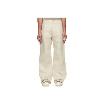 RICK OWENS Jeans Men Ecru