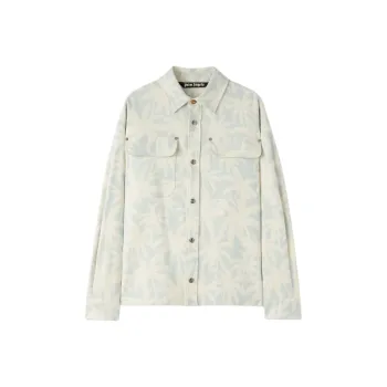 PALM ANGELS Palm Tree Printed Overshirt