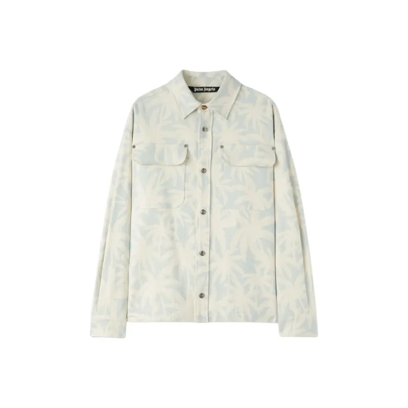 PALM ANGELS Palm Tree Printed Overshirt-0