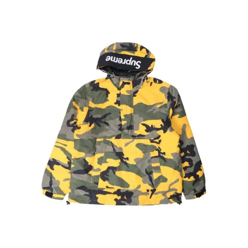 Supreme Hooded Logo Half Zip Pullover