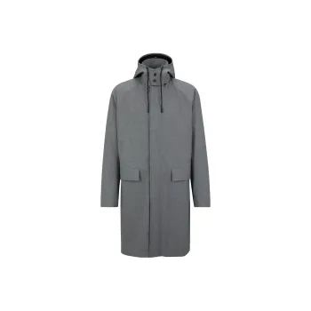 HUGO BOSS SS23 Performance Trench Coats Men Silver