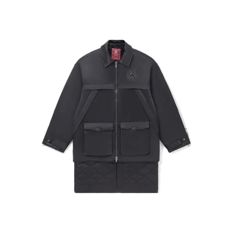 LiNing China Li Ning Trench Coats Men Black-0