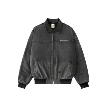False Perception Jacket Unisex Washed Black