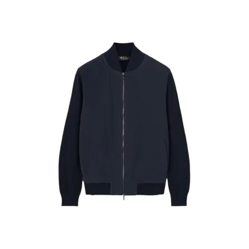 Loro Piana Ivy skull Cape Capes & Coats Men's Marine Blue