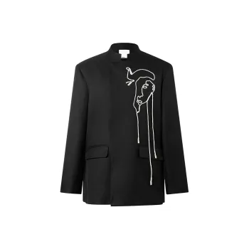 BENMYSHOWER Jackets Unisex Black
