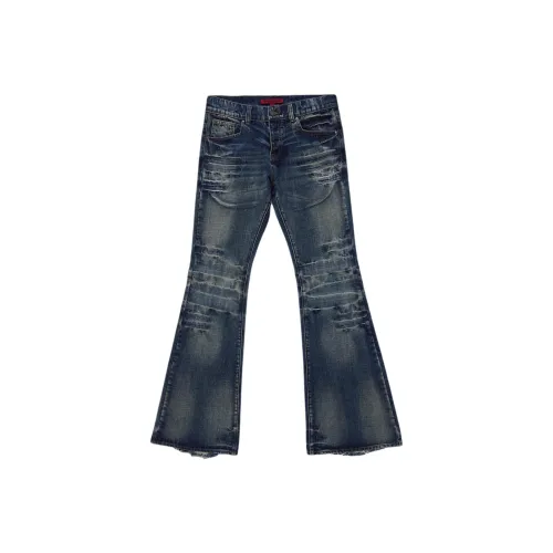Jaded London Drift Series Drift Collection Mid Blue Drift Jeans Jeans Men's Medium Blue