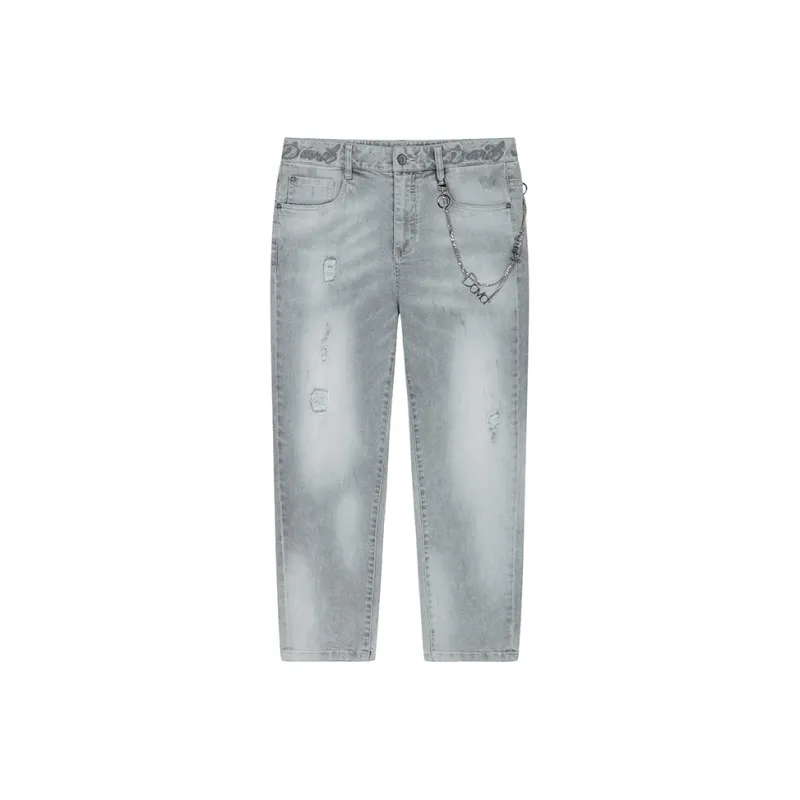 DAVID NAMAN Jeans Men Gray-0