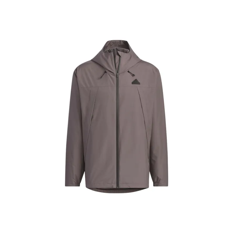 Adidas Woven Jacket Jackets Coats Men's Charcoal Gray-0