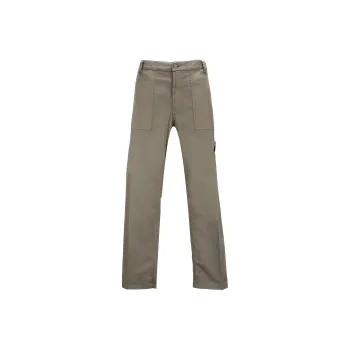 STONE ISLAND Logo Patch Straight Leg Trousers