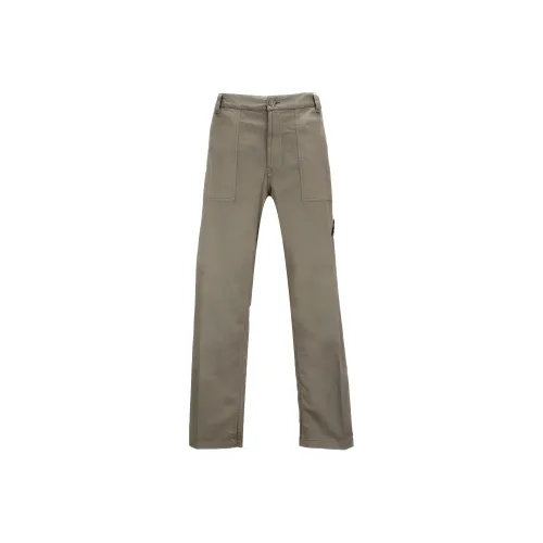 STONE ISLAND Logo Patch Straight Leg Trousers