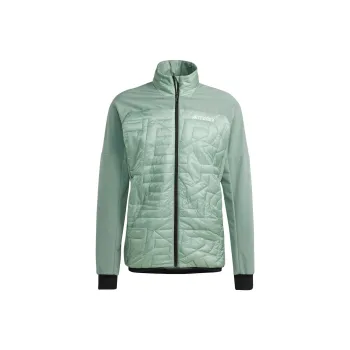 Adidas Terrex Xperior Varilite Hybrid Primaloft Jacket Jackets Coats Men's Silver Green