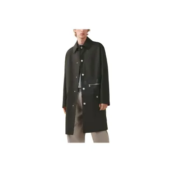 HERMES SS23 Trench Coat Men's Olive Green