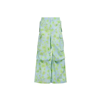 MARNI Floral print Wide leg Cargo Trousers