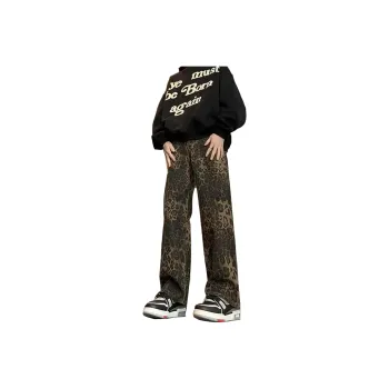 UNthemed Jeans Unisex Leopard Print
